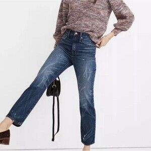 Madewell Classic Straight Jeans Croston Wash Size 25